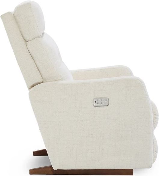 La-Z-Boy® Lennon Cream Power Rocking Recliner with Headrest and Lumbar-3