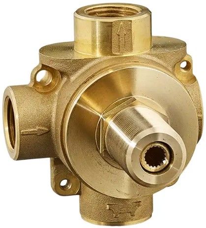 American Standard Gold 2-Way In-Wall Diverter Rough-In Valve with 2 Discrete/1 Shared Function-0