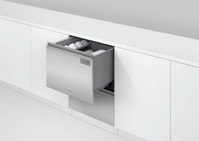 Fisher & Paykel Series 7 24" Stainless Steel Contemporary Tall Double DishDrawer™ dishwasher-1