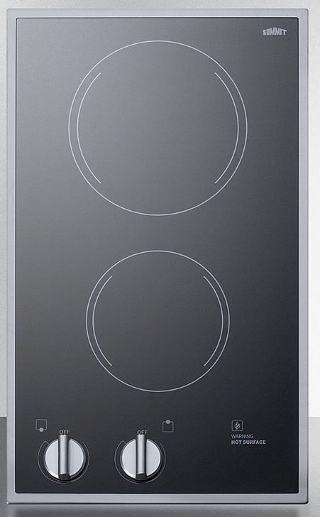 Summit® 12" Black Glass Radiant Cooktop-0