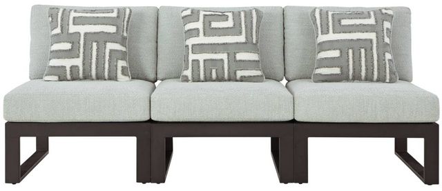 Beachloft 3 Piece Outdoor Modular Seating - Black/Gray