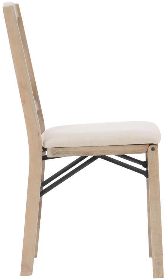 Linon Triena Gray Wash Folding Chair-4