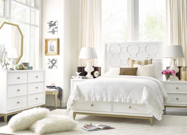 Legacy Kids Teen Chelsea By RR Gold Accents/White Dresser-1