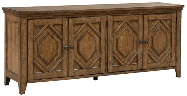 Liberty Furniture Carolina Park Amber Brown 78" TV Console-0