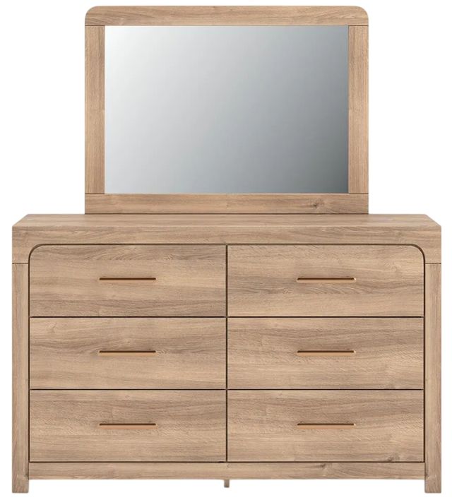 Signature Design by Ashley® Hollymount Tan Dresser and Mirror-1