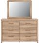 Signature Design by Ashley® Hollymount Tan Dresser and Mirror-1