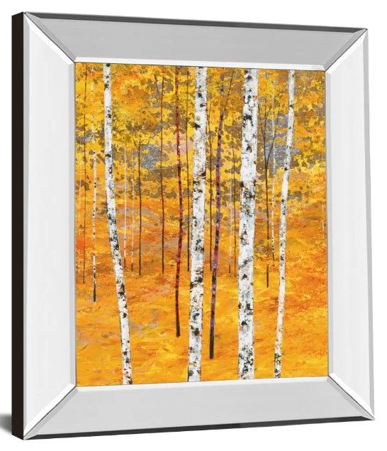 Classy Art Iridescent Trees IV by Alex Jawdokimov Mirror Framed Wall Art-0