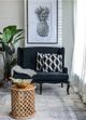 A & B Home Black/Gray/White Cashmere Throw Pillow-5