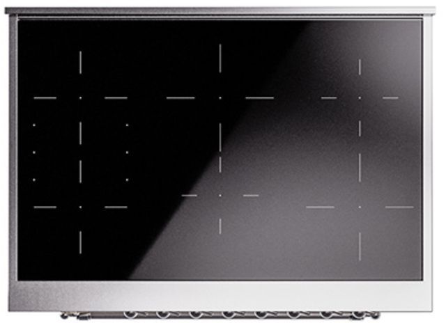Ilve® Nostalgie II Series 36" Stainless Steel Pro Style Induction Range-3