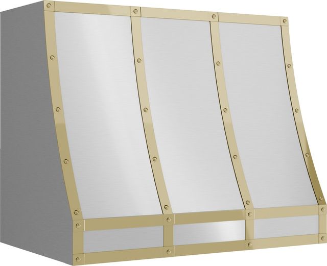 Zephyr Designer Collection 36" Polished Gold Forte Hood Banding Kit-3