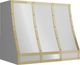 Zephyr Designer Collection 36" Polished Gold Forte Hood Banding Kit-3