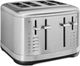 KitchenAid® 4 Slice Brushed Stainless Steel Toaster-0