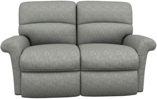 La-Z-Boy® Robin Charcoal Power Reclining Loveseat with Headrest-1