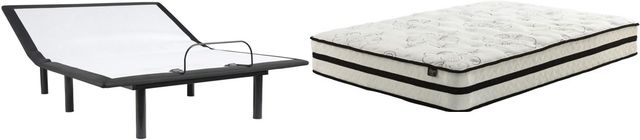 Sierra Sleep® by Ashley® Chime 2-Piece 10" Hybrid and Adjustable Base Queen Mattress Set-0