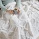Olliix by Madison Park Brianne 1 White Cotton Tufted Throw-2