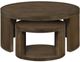 Coaster® Sweeney 2-Piece Dark Walnut Round Wood Occasional Nesting Table Set-3