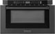 ZLINE 1.2 cu. ft. Black Stainless Steel Built-in Microwave Drawer -1