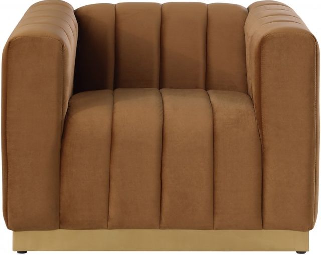 Meridian Furniture Marlon Saddle Velvet Chair-1