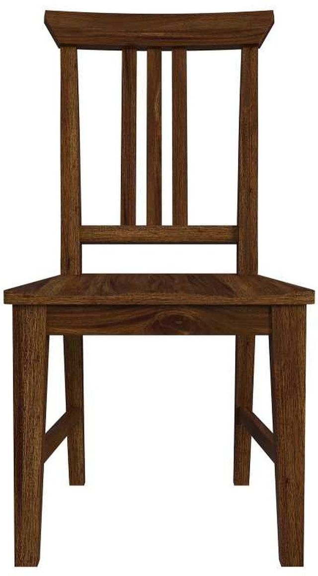 A-America® Cortez Saddle Brown Slatback Dining Chair-2