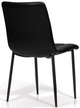 Korson Furniture Paige Set of 2 Black/Black Steel Tufted Side Chairs-2