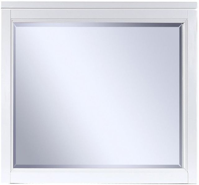 aspenhome® Hyde Park White Paint Landscape Mirror-0