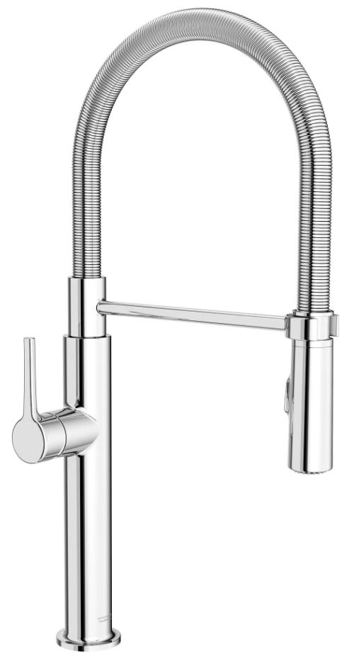 American Standard Studio® S Polished Chrome Semi-Pro Pull-Down Dual Spray Kitchen Faucet with Spring Spout-0