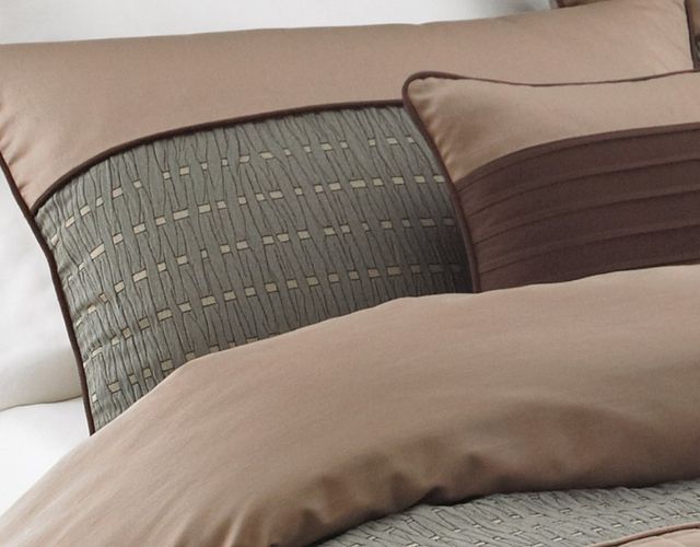 Hallmart Collectibles Rexwell Brown 7-Piece Queen Comforter Set-2