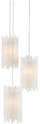Currey & Company Escenia Natural/Painted Silver Multi-Drop Pendant Lighting-0