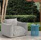 TOV Furniture Rafa Blue Wicker Outdoor Side Table-1