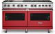 Viking® 5 Series 60" San Marzano Red Pro Style Dual Fuel Liquid Propane Range with 12" Griddle and 12" Grill-0