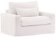 Dovetail Furniture Sylvie White Slipcovered Sofa Chair-0