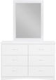 Mazin Furniture Galen White Mirror-2