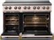 Viking® 5 Series 48" Blush Pro Style Induction Range with Brushed Brass Trim-1