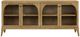 Bernards Tapestry Beige Glass Door Console-2