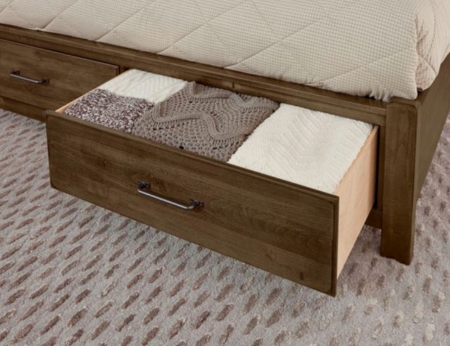 Artisan & Post by Vaughan-Bassett Cool Rustic Mink Queen Storage Panel Mansion Bed-3