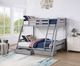 Furniture of America® Emilee Gray Twin/Full Bunk Bed-4