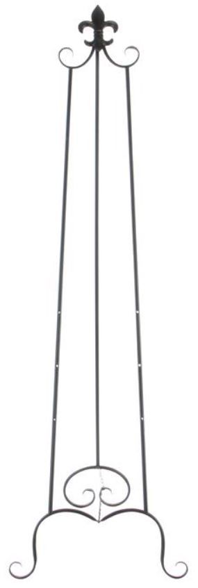 Deco Marche Black Scroll Extra Large Display Easel with Chain-0