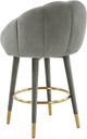 TOV Furniture Myla Light Gray Swivel Counter Stool-4