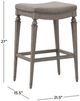 HH2 Home Vetrina Gray Counter Stool-2