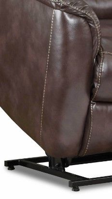 HomeStretch 208 Contemporary Track Arm Brown Power Reclining Lift Chair-1