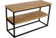 Jofran Inc. Ames Natural Sofa Table with Black Base-3