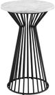 Olliix by Madison Park Black/White Marbury Pedestal-0