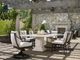 Century® Customizable Andalusia Aluminum Outdoor Swivel Rocker Dining Arm Chair-2