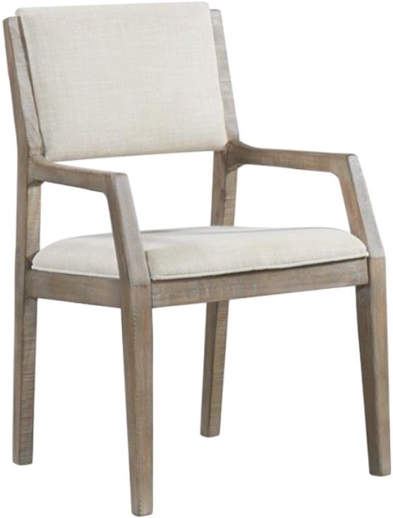 Riverside Furniture Intrigue 2-Piece Gray/Hazelwood/White Upholstered Dining Arm Chair Set-0