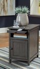 American Wholesale Furniture Claypool Gray Chairside Table-3