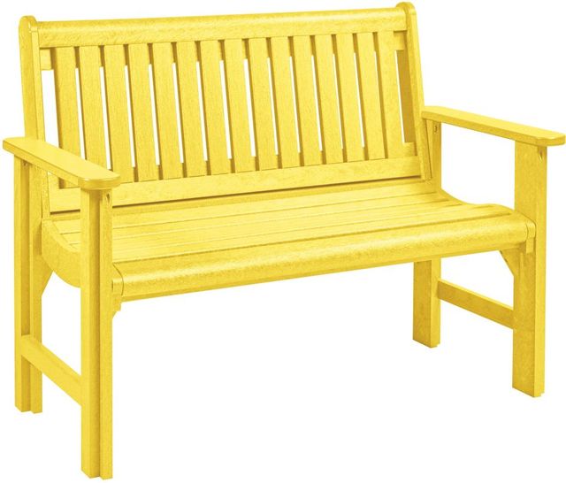 C.R. Plastics Generation Line Yellow Garden Bench-0