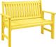 C.R. Plastics Generation Line Yellow Garden Bench-0