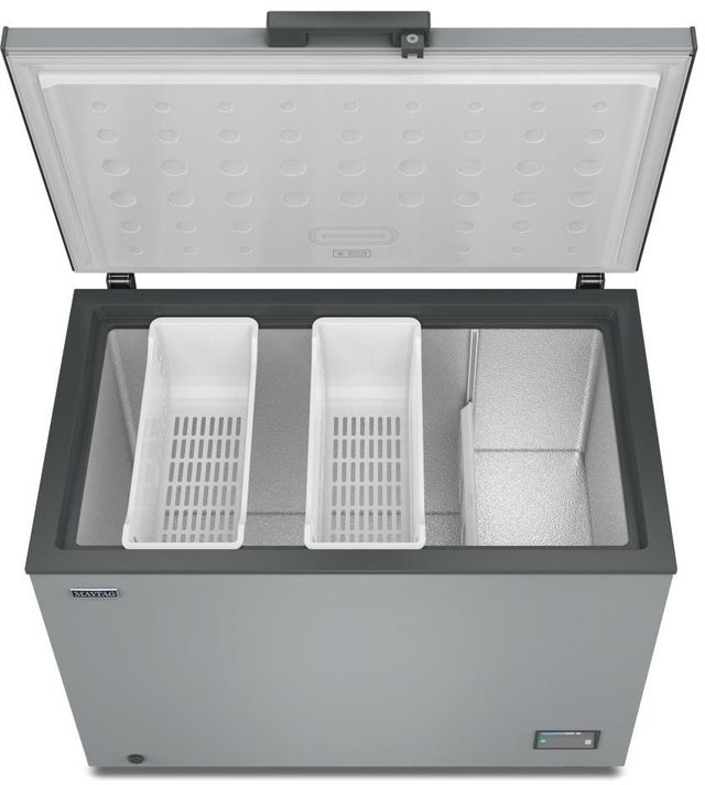 Maytag® 44" 11 Cu. Ft. Gray Garage Ready Chest Freezer with Freezer-to-Fridge Convertibility-1