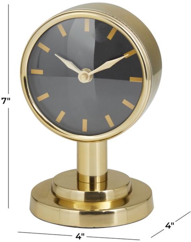 Deco Marche Gold 4” Clock-3