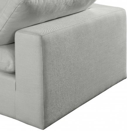 Meridian Furniture Comfy 2-Piece Gray Armless Sofa -4